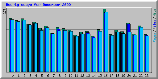 Hourly usage for December 2022